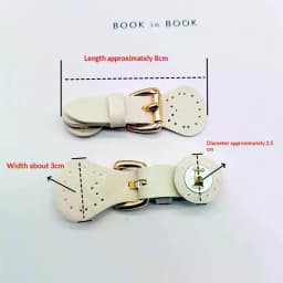 1Pcs Bag Buckle Lock Cowhide Sew On Snap Closure With Iron Alloy Button For Handbag Shoulder Bag Purse DIY Making