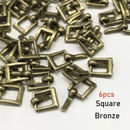 6PCS 7*8MM Mini Tri-glide Buckle Belt Buckle Doll Bag Buckles Ultra-small Diy Doll Buckle Shoes Clothes Accessories