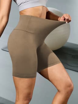 Women's High Waisted Biker Shorts Super Soft Tummy Control No See Through Workout Yoga Running Athletic Push Up Gym Fitness