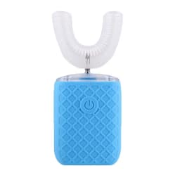 U-shaped Sonic Electric Toothbrush for Adults Children 360° Automatic Silicone Tooth Brushes USB Charging Blue Light Waterproof