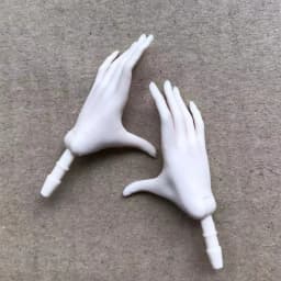 MENGF Doll Hands Feet 1/6 Doll Parts Super White Coffee Brown Doll Accessories DIY Dressing Doll Decors 4 Gesture Hands Parts
