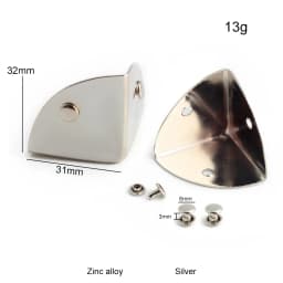 2/4/10PCS 35mm,32mm Metal Triangle Corner Protective Buckle For Bags Book Photo Album Clip Clasps Decoration Hook Accessories