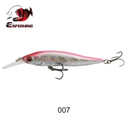 ESFISHING Wobble Hard Lure NAHAN 75mm 7.1g 0-2.4 Dive Fishing Baits Flow Floating Minnow Isca Artificial