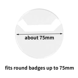 10pcs Clear Round Badge PVC Protective Case Pins Badge Storage Bags for DIY Making Badge Display Bag Packing Cover Materials