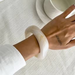 Salircon 3 Style Trendy Exaggerated Resin Wide Bangle Women HipHop Gold Color Geometric Heavy Metal Bangles Bracelet Men Jewelry