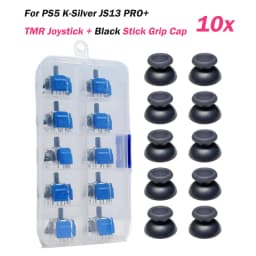 2/10pcs K-SILVER JS13 Pro+ TMR Electromagnetic Joystick for PS5 Anti-Drift 3D Analog Durable ThumbStick Analog Joystick Grip Cap