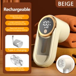 ONEKA Rechargeable Fabric Shaver Lint Remover Sweater Defuzzer Lints Fuzzs Pills Pilling Trimmer for Clothes Furniture