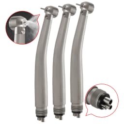 N-S-K Style Dental Fiber Optic LED E-generator Handpiece Big/Standard Head 4 Spray 4 Hole Push Button for block tooth operation