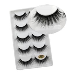 5 Pairs 3D Mink False Eyelashes H13, Soft Eyelash Extension Natural Eyelashes Makeup Lashes Wholesale G800, G806