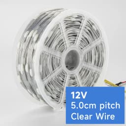 12V 4pin Data Return WS2811 WS2812 LED Seed Pixel String Lights Full Color Individually Addressable RGB for DIY Curtain Light