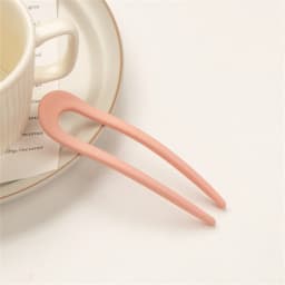 Simple U-Shape Hair Stick French Style Plastic Chignon Pins Hair Forks For Women Girls Summer Bun Styling Tools