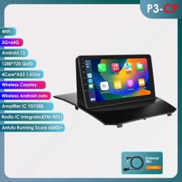 Hizpo 2 Din Android 14 Car Radio Multimedia For Ford Fiesta 2009-2017 Video Player GPS Navigation 4G+WIFI Carplay Head Unit 7862