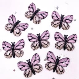 Resin Shiny Colorful Crystal Butterflies Flatback Rhinestone 1 Hole Appliques Ornaments 10pcs Home Figurines decor Crafts