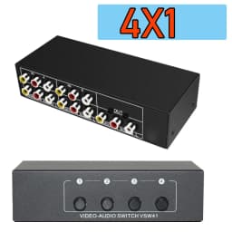 AV Switch Selector Box 2/4/8-port Composite RCA Switch splitter hub Switcher for Wii PS2 Xbox DVD STB HDTV