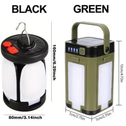 Solar Rechargeable LED Camping Lamp 4 Leaf Foldable Tent Lamp Warm Fire Atmosphere Lamp Outdoor Emergency Lighting Torch Lantern