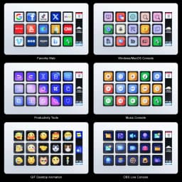 MiraBox 293S Stream Deck Macro Keypad โ 15 Customizable LCD Keys for OBS, Music, Web & Productivity, Drag & Drop Setup