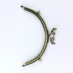 1 Piece 15 CM Antique Bronze Semicircle Cartoon Bird Bead Metal Purse Frame Embossing Kiss Clasp DIY Bag Accessory