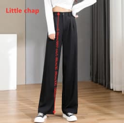 Women'S Loose Spring Summer 2026 New High Waist Wide Legs Slim Casual Trousers Korean Fashion Trend Female Suit Straight Pants