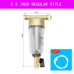 1/2' 3/4' 1' Pre-Filter Stainless Steel Brass Front-Mounted Filter Household Central 40-Micron Water Purification Element
