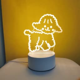 Heart Love Acrylic 3D Night Light USB DIY Kids Bedroom Night Lamp for Valentine's Day Decor Christmas Wedding Cute Gifts 2023