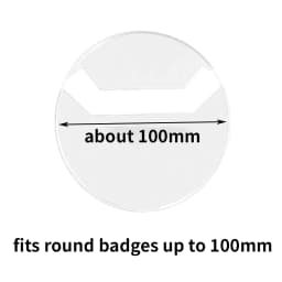 10pcs Clear Round Badge PVC Protective Case Pins Badge Storage Bags for DIY Making Badge Display Bag Packing Cover Materials