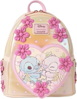 Beauty and Beast Beauty Colorful Glass Mini Backpack Cartoon Double Shoulder Women Portable Backpack