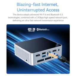 Mllse M5 Mini Pc Intel Core I5-8257U Processor 16Gb Ddr4 Ram 512Gb Ssd Wifi 6 Bluetooth 5.3 Win 11 Pro