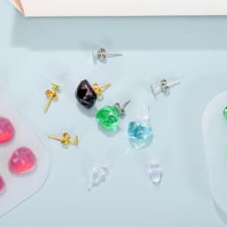 Ear Studs Resin Mold For DIY Mini Heart Shaped Gem Ear Stud Decoration Earrings Silicone Mold UV Epoxy Resin Jewelry Making Tool