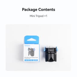 TELESIN Mini Magnetic Tripod for DJI Osmo Pocket 4/3 Base Type-C Charging Adapter Release Camera Stand Mount Holder Stand