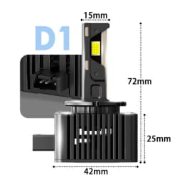 BEVINSEE D1S D1R LED CANBUS Bulbs D3S D3R D2S D2R Xenon HID 80W 8000LM LED Lamps for Audi Ford Mercedes-Benz Chevrolet 6000K 12V