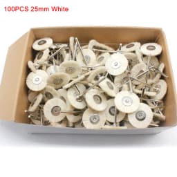 144PCS 100PCS Abrasive Brushes Wheel 19mm 22mm 25mm Jewelry Polishing Mop for Dremel Drill Grinding 2.35MM Shank