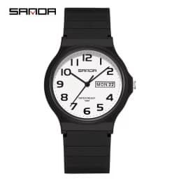 SANDA 9072 Mini Simple Student Watch Soft TPU Light Fashion Waterproof Luminous Quartz Women's Outdoor Sports Children's Watch