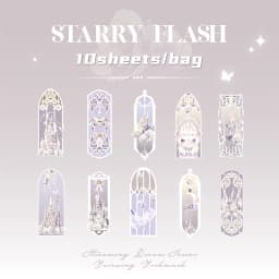 4Style 10pcs/pack Shell Light PVC Bookmark Streamer Dream High Value Ins Fresh Reading Mark Card Decoration Student Stationery