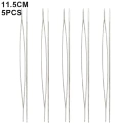 5PCS Open Curved Beading Needles Pins Jewelry Making Tools Stainless Steel Needle for Bead Threading Pins DIY Necklace Bracelet