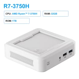 GenMachine 2025 New Mini PC Light AMD Ryzen 7 3750H CPU 4Cores 8Threads 2.3GHz-4.0GHz Windows 11 DDR4 M.2 2280 Ram Gaming PC