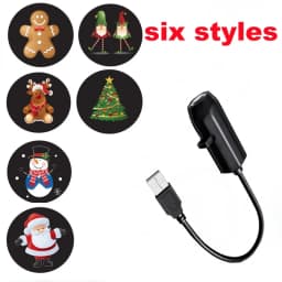 USB Projector Light Christmas Elk Santa Claus Night Light Switchable Pattern LED Projector Lamp for Room Ceiling Window Decor