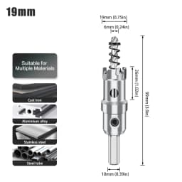 1pc 12-160mm TCT Carbide Hole Saw Drill Bit Hole Saw Cutter For Stainless Steel Metal Alloy Drilling