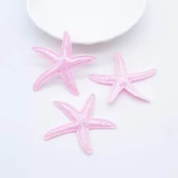30Pcs Kawaii Glitter Starfish Applique for DIY Clothes Hat Shoes Decor Patches Handmade Headwear Hair Clips Bow Accessories