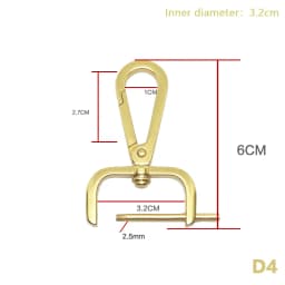 1PC DIY Metal Detachable Snap Hook Trigger Clips Buckles For Leather Craft Bag Strap Buckles Handle Shoulder Webbing