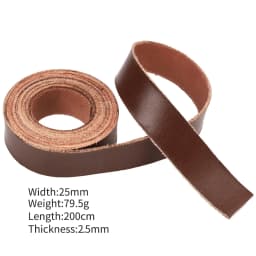 1 Roll 2 Meters DIY Genuine Leather Strips for Bag Accessories Belt Handle Crafts Making Cow Leather Strap Braided Threads