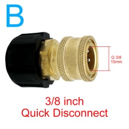 1pc 1/4 3/8 To M22 14 Quick Connector High Pressure Car Washer Quick Coupling Water Gun Tube Adapter Joints