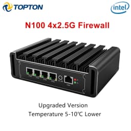 Fanless Industrial Firewall Mini PC Intel N150 i7-8505 i5 i3 J6412 J5005 6305 4x2.5G LAN NAS Router Computer pfSense OPNsense