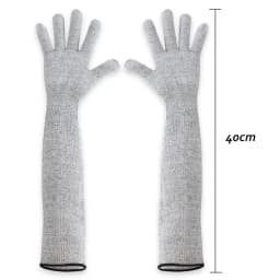 1/2PCS Level 5 HPPE Safety Sleeves Anti Cut Arm Puncture Gloves Cutting Resistant Bracers Protector Household Breathable Gloves