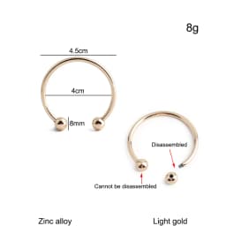 10/30/60PCS Detachable D-Buckle Metal Opening D Ring For Shoulder Bag Belt Strap Swimwear Decor Hat Horseshoe Hook Accessories