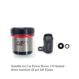 AEM oil cup integrated titanium alloy for Brembo RCS/CC direct push up pump brake AEM oil pot