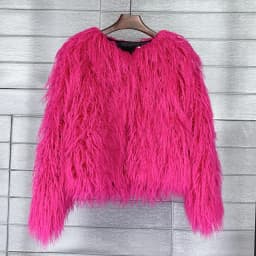 DEAT Fur Imitation Fur Coat Korean Version Pure Color Beach Wool Women's Short Coat Straight 2026 Winter Wram Jackets 11A06487