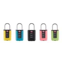TSA Customs Code Lock for Travel Luggage Password Changeable Black Lock Contrast Design Padlock 3 Digit Combination Lock
