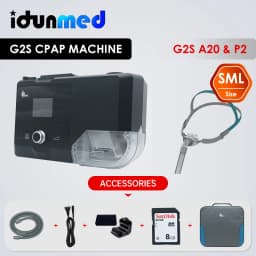BMC G2S A20 Auto CPAP Machine Portable With Respirator Breathing Mask Tube Heated Humidifier Travel for Sleep Apnea Anit Snoring