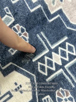 VIKAMA Pebble Non-Slip Flannel Mat—Long, Durable & Absorbent, Stain-Resistant Easy-Clean Kitchen & Hallway Rug