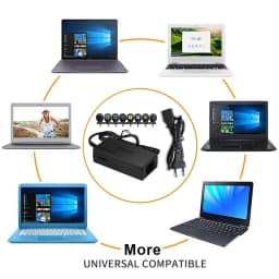 96W Universal Portable AC Laptop Power Adapter 12V-24V Charger For Dell For Toshiba For Hp/Asus/Acer For AU/UK/US/EU Plug